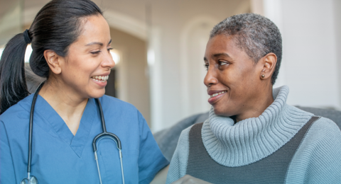 Elderly Patient And Young Doctor R